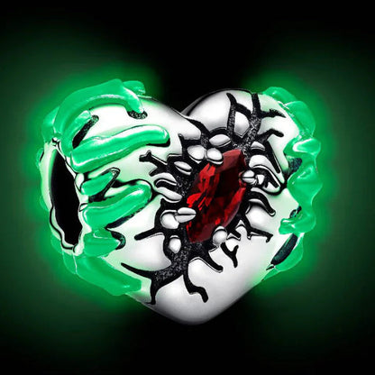 Broken Heart Glow in the Dark Charm